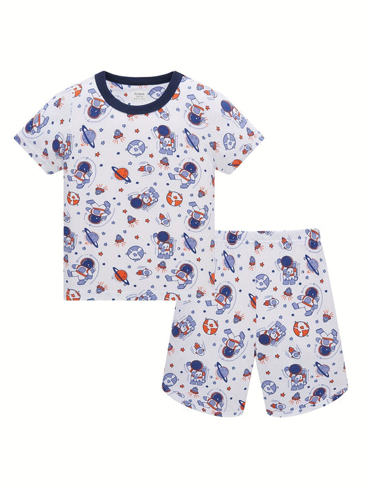 Boys Astronauts Rockets Planets Pajamas Set