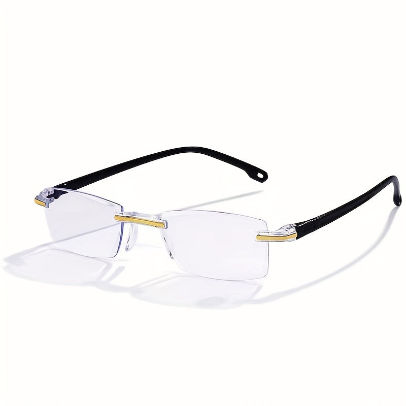 Anti Light Rimless Glasses Unisex Ultralight Intelligent Zoom Glasses