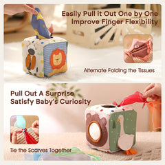 Educational Finger Exercise Tissue Box Toy for Kids