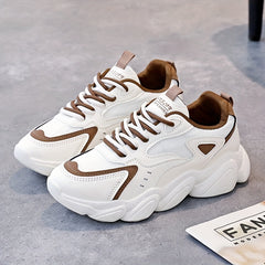 Women's Mesh Platform Sneakers Casual Lace Up Outdoor Shoes