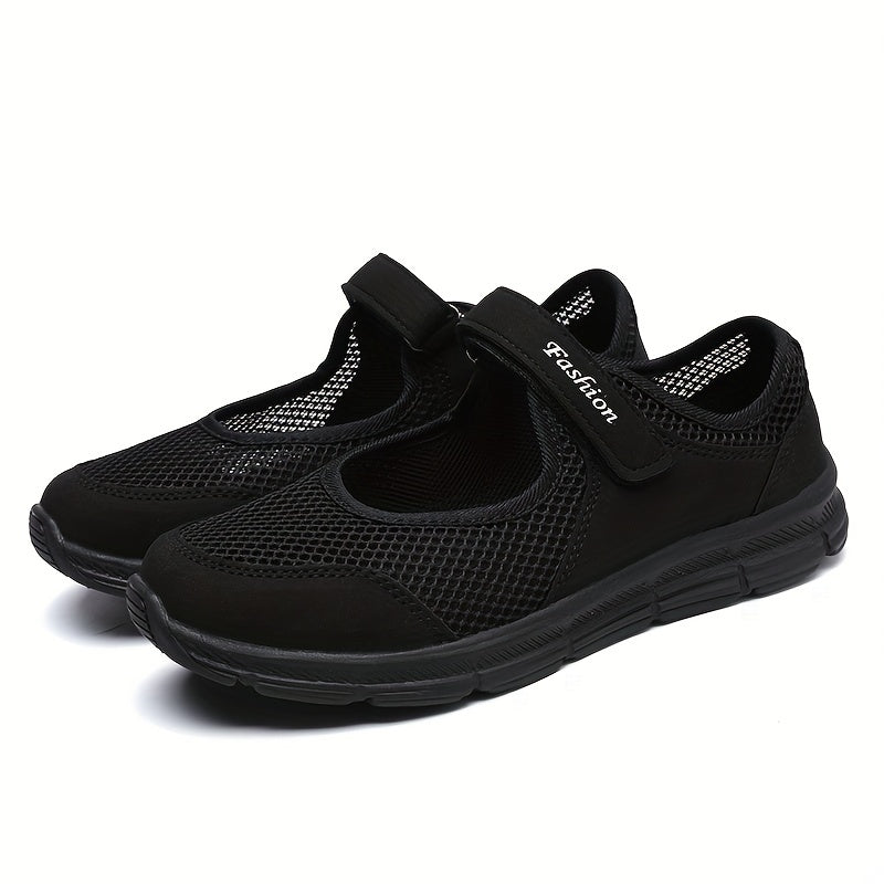 Women's Mesh Flat Sandals Breathable Non Slip Walking Shoes