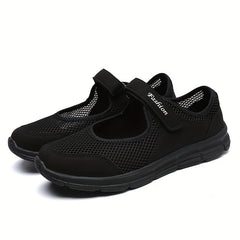 Women's Mesh Flat Sandals Breathable Non Slip Walking Shoes