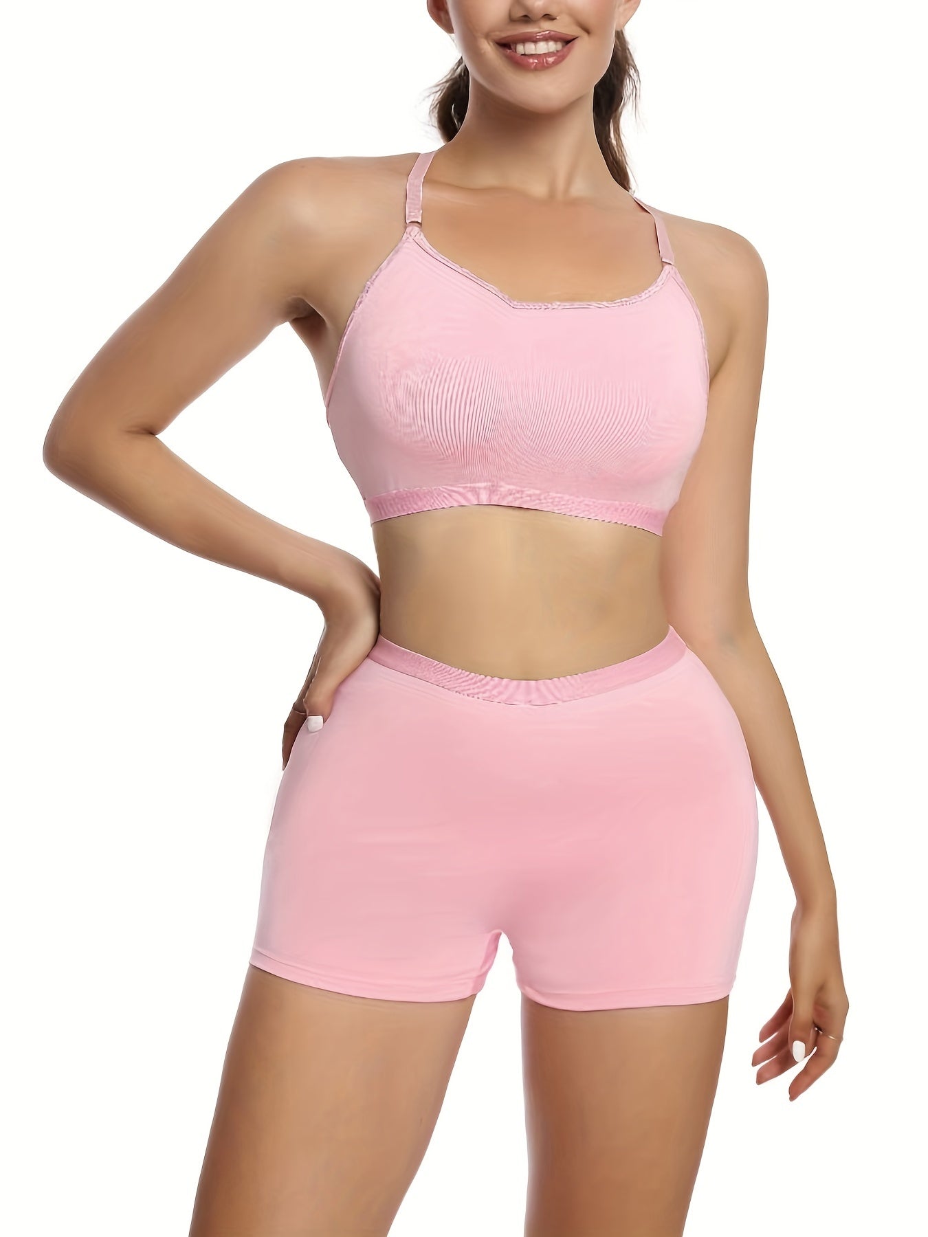 Cut Out Sports Bra & Panties Lingerie Set