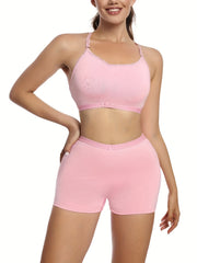 Cut Out Sports Bra & Panties Lingerie Set
