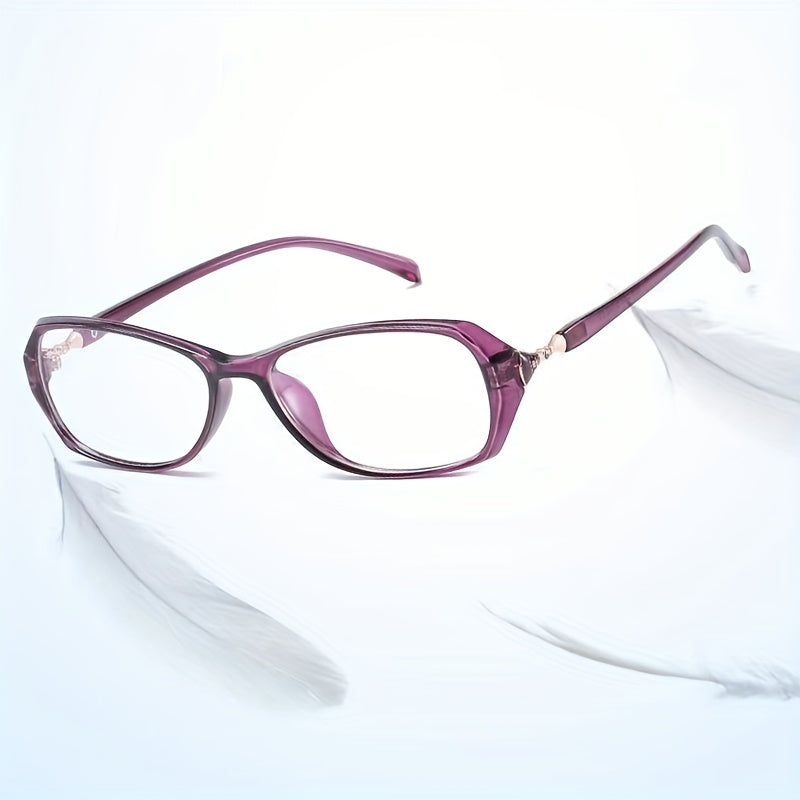 Light Blocking Reading Glasses Ultralight Oval Jelly HD Presbyopic Glasses