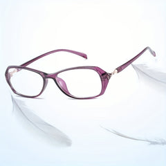 Light Blocking Reading Glasses Ultralight Oval Jelly HD Presbyopic Glasses