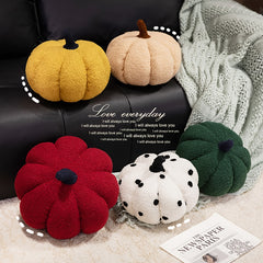 Halloween Striped Pumpkin Plush Toy 3D Fluffy Decoration
