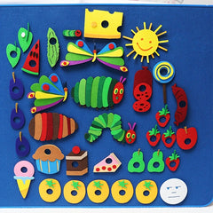 35pc Very Hungry Caterpillar Felt Teaching Tools Picture Book Apron