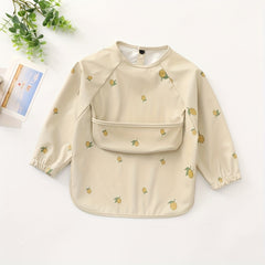 Waterproof Baby Long Sleeve Bib with Pocket