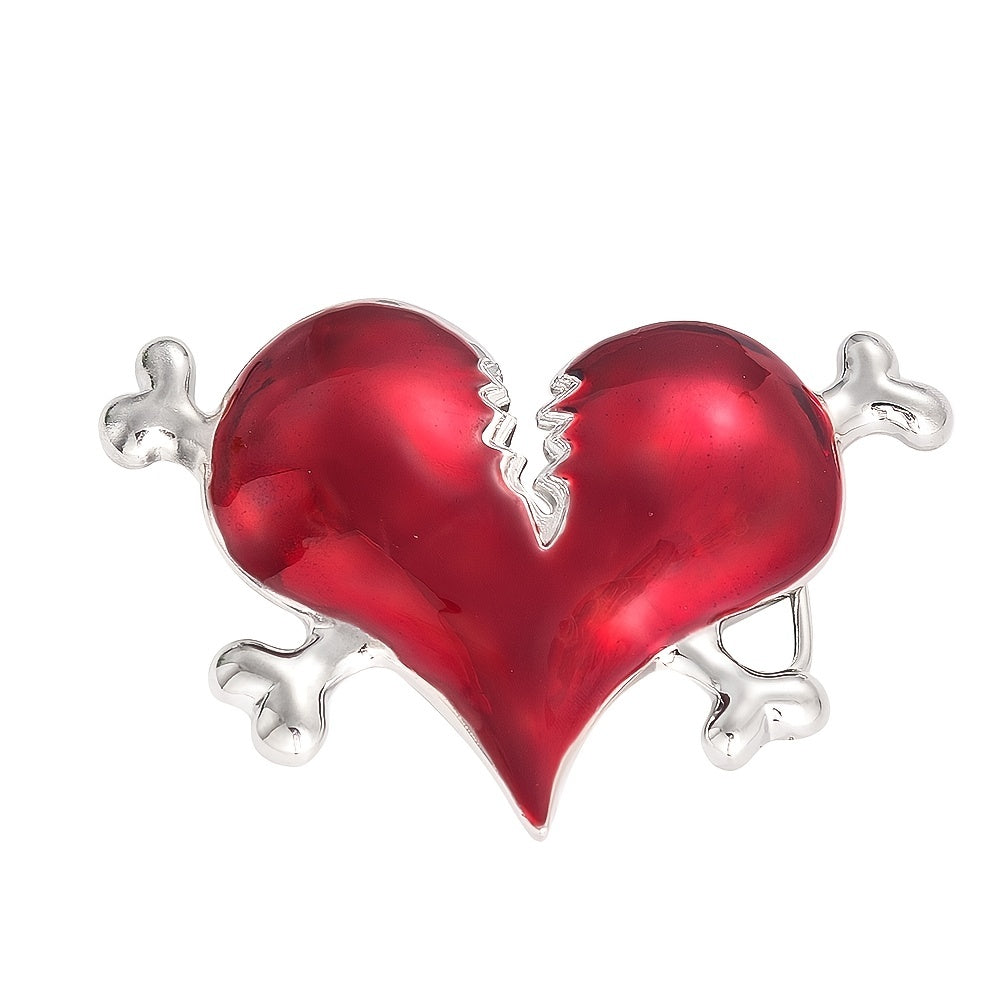 Red Love Heart Cardiac Belt Buckle Funny Charm Bone Clasp Jeans Accessory Men