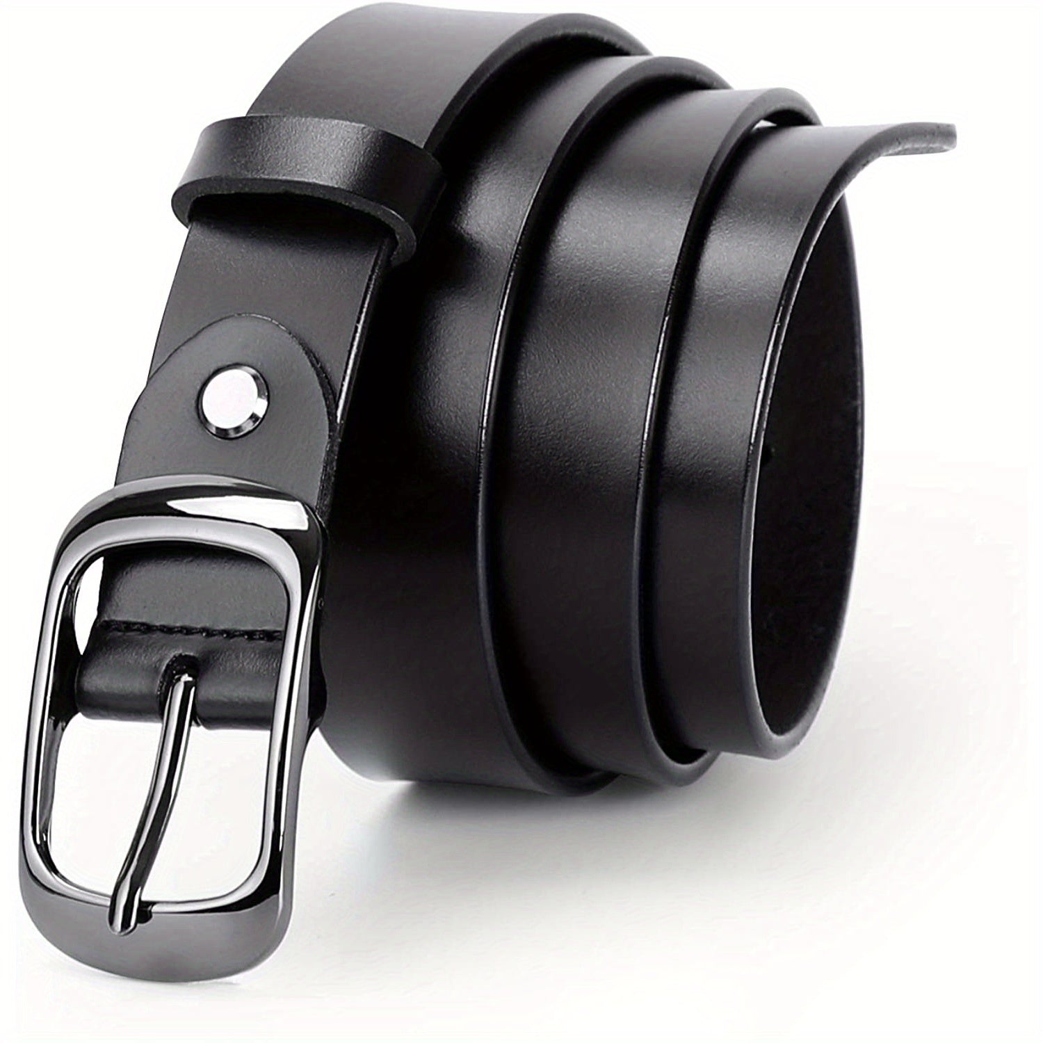  Leather Belt For Women Polished Buckle Casual Jeans Pants Belts