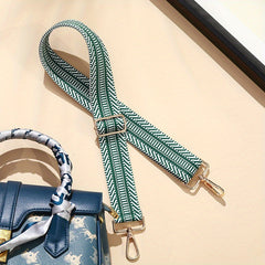 Boho Style Adjustable Shoulder Strap 3 Width Replacement Belt Striped Wide