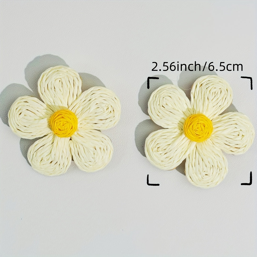 2pcs Floral Shirt Button Covers Multicolor Flower Business Wedding