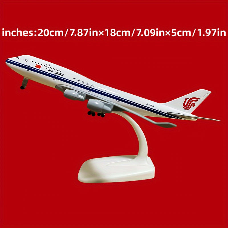 Alloy Passenger Plane Model International 747-400 with Landing Gear