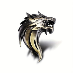 3D Car Metal Wolf Sticker Personalized Decorative Personality Car Sticker