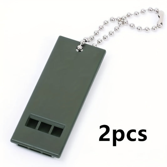 2pcs High Decibel Survival Whistle for Outdoor Camping and Hiking