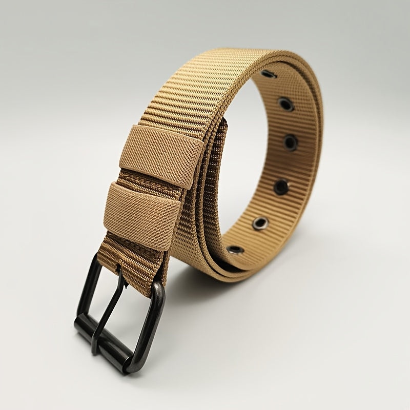 Canvas Belt Men's Pin Buckle Thickened Durable Nylon Leather