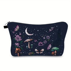 Patterned Cosmetic Bag Toiletry Pouch for Travel Women Girls Makeup Accessories