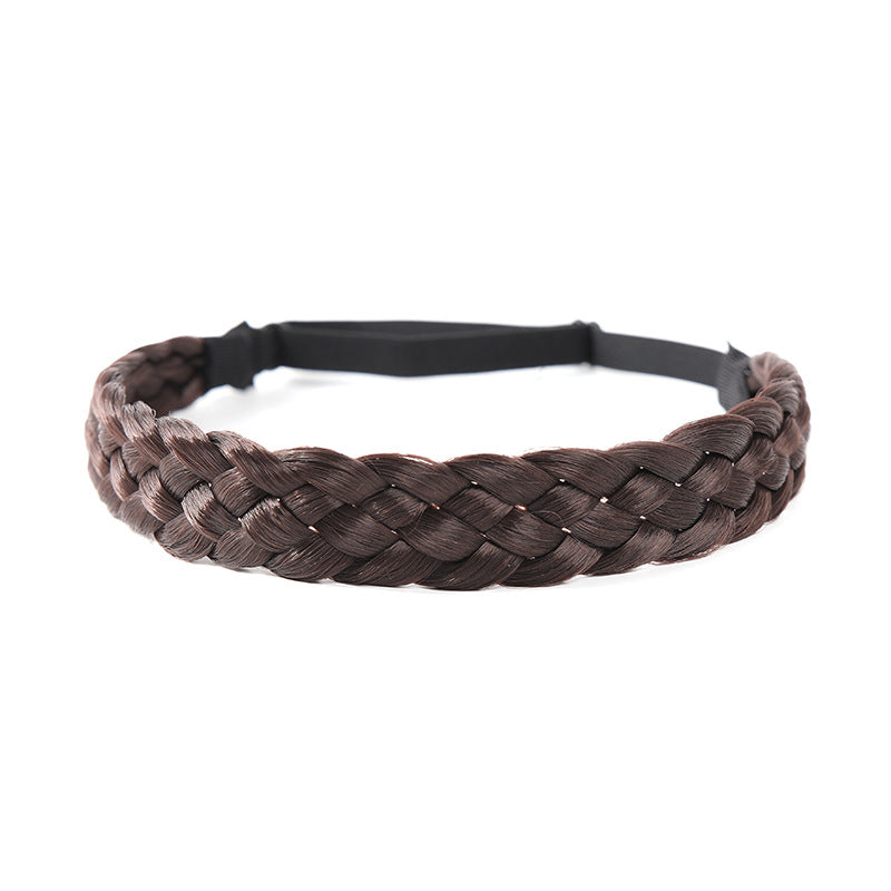 Vintage Twist Braid Headband Wig Solid Hair Accessories For Women