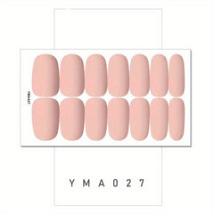 Retro Nail Polish Strips Self-Adhesive Gel Nail Wraps