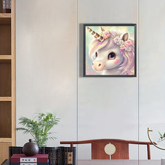 DIY 5D Diamond Painting Kit Flower Unicorn Full Art