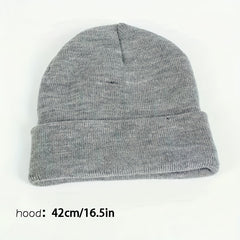 Men's Knitted Winter Hat Coldproof Double Layer Beanie