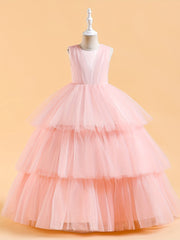 Princess Flower Girl Wedding Dress for Birthday Party