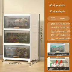 Clear Drawers Flip Open Storage Bins Storage Drawer Organizer