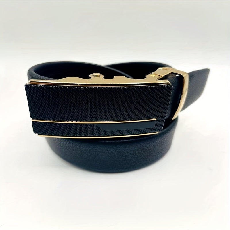 Double Sided Cowhide Classic Automatic Belt Leather Belt