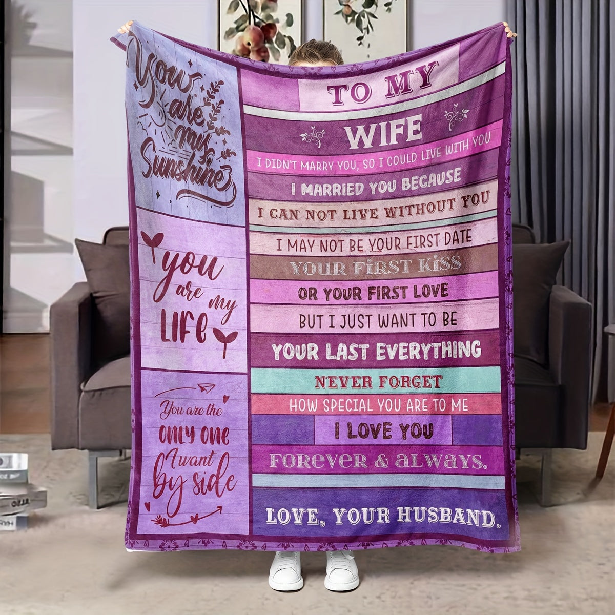 Digital Printed Flannel Warm Throw Blanket for All Seasons