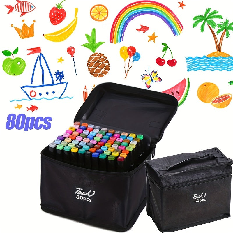 80 Pack Drawing Markers Art Supplies for Holidays Gifts
