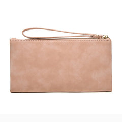 Women's Long Wallet Frosted Zipper Bow Large Capacity Wallet