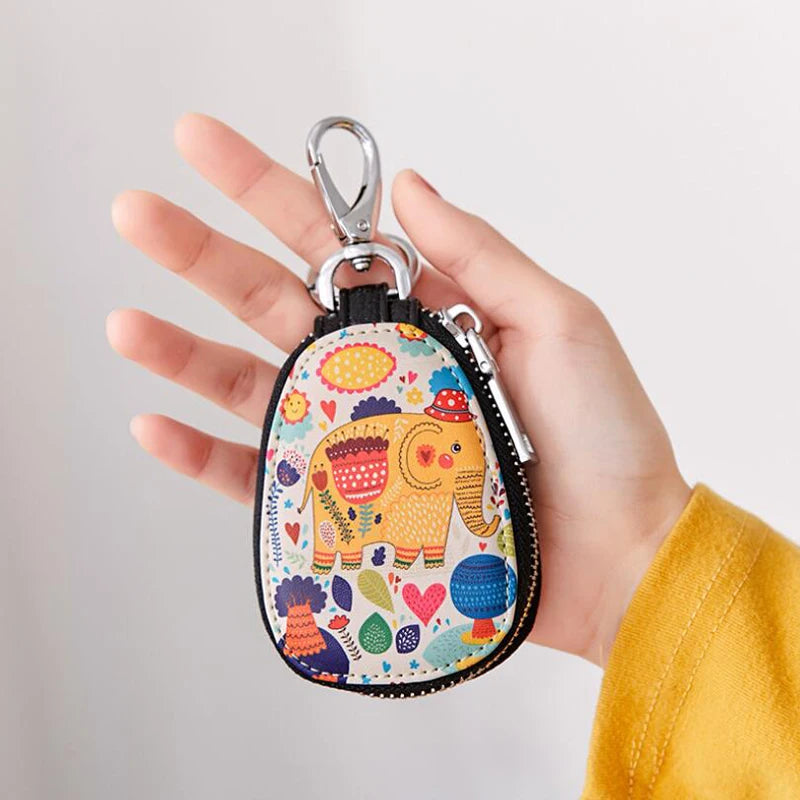 Cartoon Women Key Bag Car Leather Key Wallets Key Case