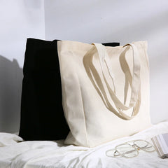 Cotton Canvas Women Shoulder Bag Grocery Foldable Eco Handbags