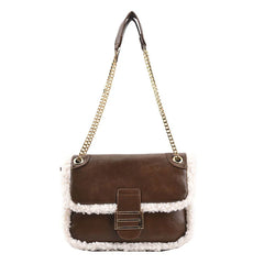 Autumn Winter Lamb Wool Small Bag Women's Underarm Crossbody Bag