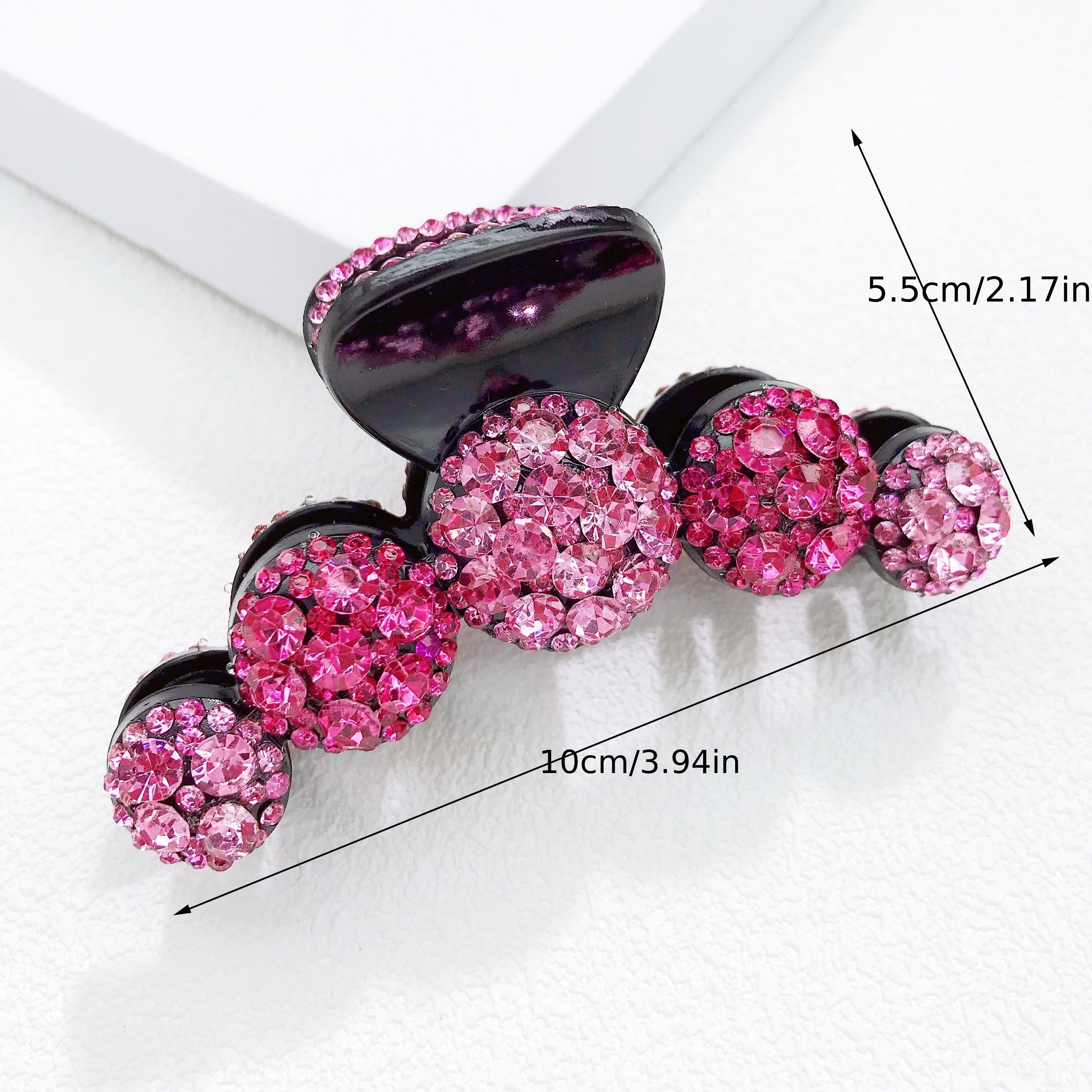 Crystal Hair Claw Vintage Shark Claw Jewelry Ponytail Holder