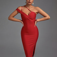 Casual Sleeveless Asymmetrical Slit Dress for Women