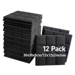 12pcs Sound Absorbing Cotton for Recording Room Live Streaming