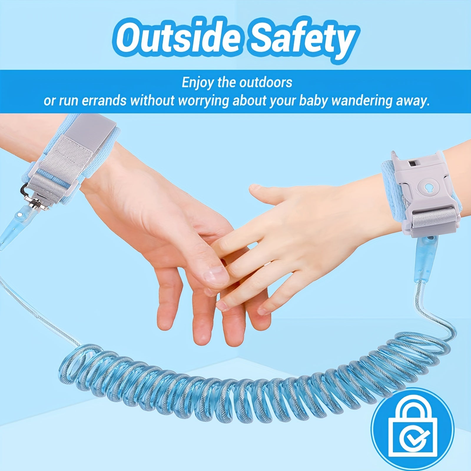 Anti lost Bracelet Child Safety Belt With Key Lock