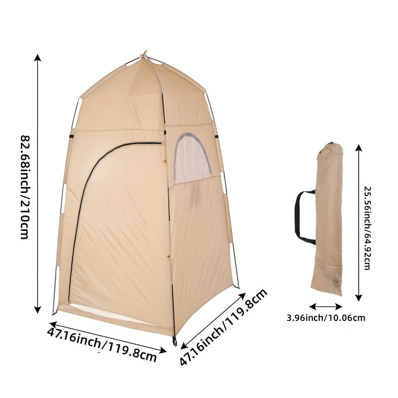 Portable Outdoor Bathing Tent with Shower Mask for Camping Fishing Beach