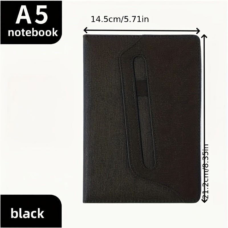 Custom Engraved A5 Retro Style Notebook with Pen Slot