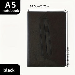 Custom Engraved A5 Retro Style Notebook with Pen Slot