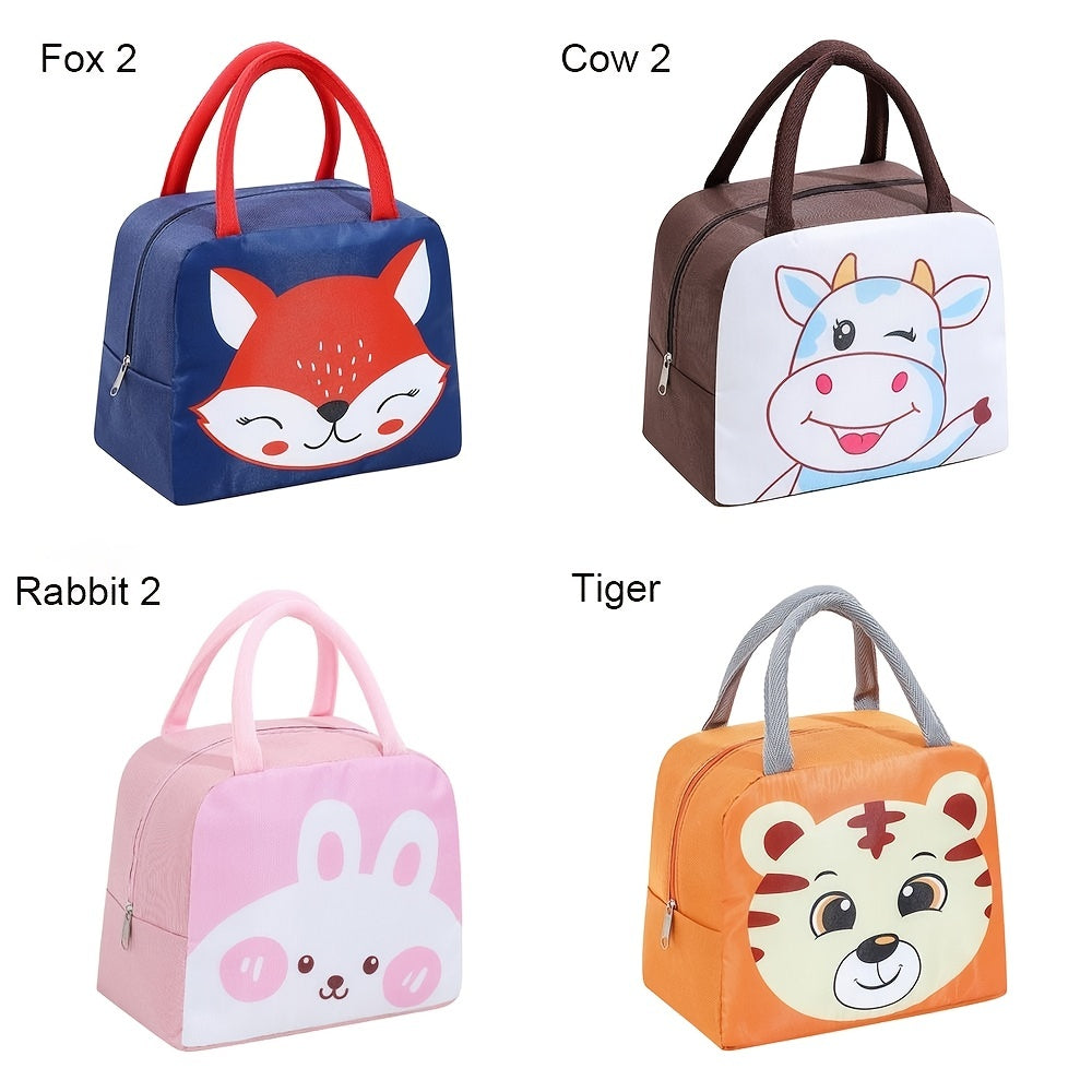 Cartoon Insulated Lunch Bag Box Portable Outdoor Cooler Tote Women
