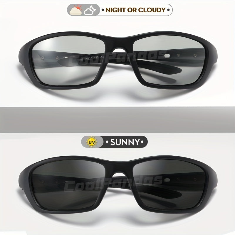 CoolPandas Outdoor Sport Cycling Driving Fishing Photochromic Sunglasses Men