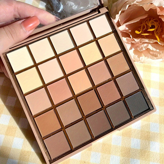 Matte Eyeshadow Palette 25 Shades Neutral Coffee & Chocolate Tones