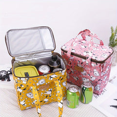 Thickened Insulated Lunch Box Bag Cartoon Waterproof Large Insulated Bag