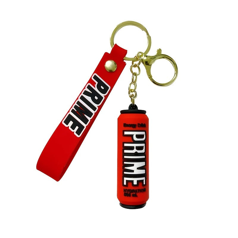 Cartoon Silicone Easy Pull Can Keychain for Men