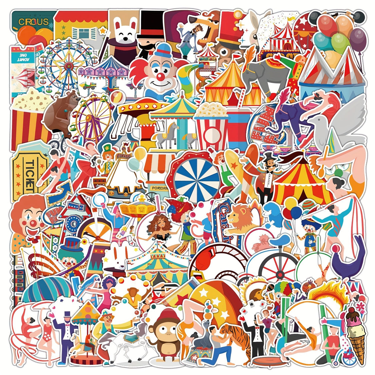100pcs Nostalgic Objects Series Graffiti Stickers Waterproof DIY Sticker Pack