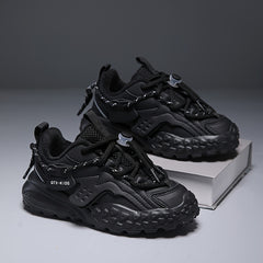 Boys' Chunky Shoes Warm Plush Lining Non Slip Casual Sneakers Winter