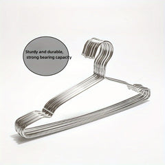 Set Of 10 304 Stainless Steel Hanger Solid Drying Hanger Coat Hangers